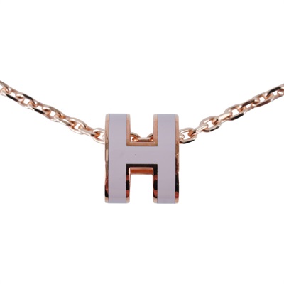 愛馬仕 Hermes Mini Pop H 墜飾 POPHPMINI  粉MINI POP H項鍊 原廠盒子/內襯