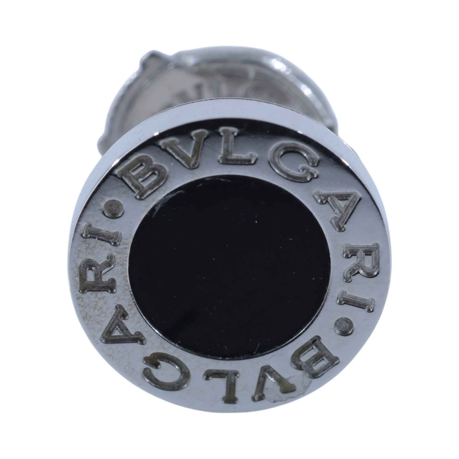 寶格麗 BVLGARI 單邊耳環 耳釘 356121 K18WG黑瑪瑙單邊耳環 原廠盒子/保書