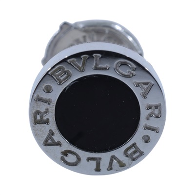 寶格麗 BVLGARI 單邊耳環 耳釘 356121 K18WG黑瑪瑙單邊耳環 原廠盒子/保書