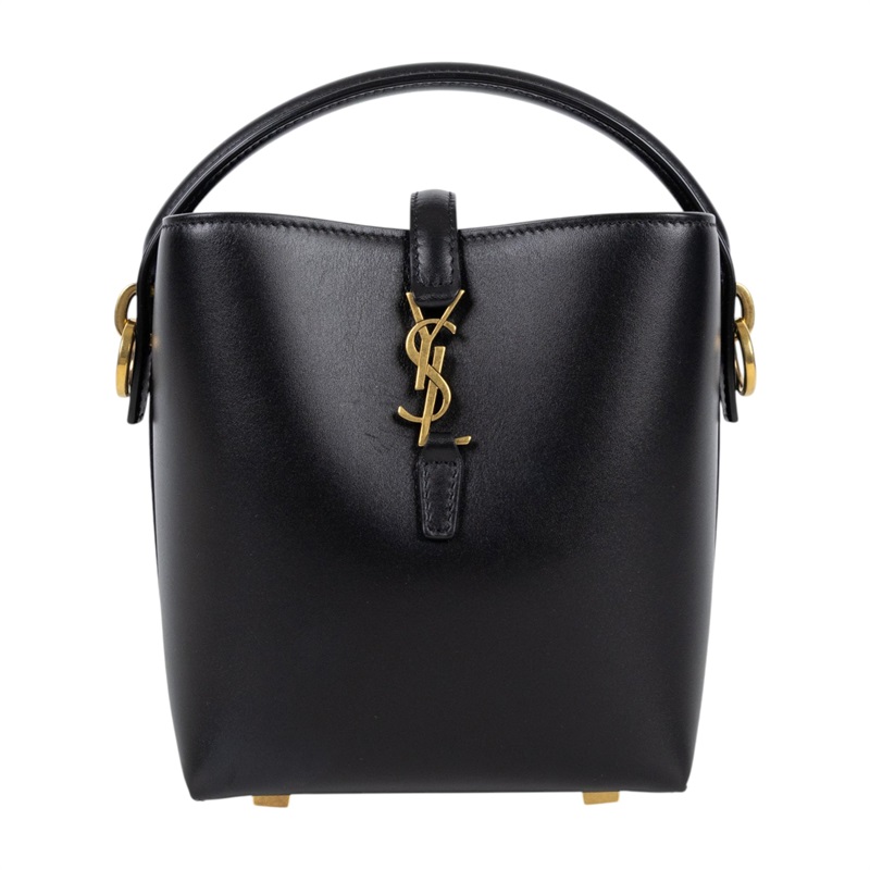聖羅蘭 YSL SAINT LAURENT le 37 亮面皮革 迷你手袋 7658702R20W 黑Le 37 Mini 原廠盒子/防塵袋/背帶