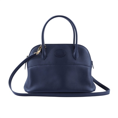 愛馬仕 Hermes Bolide Bag 柏莉包 27 BL27 A HA 008 Q3 A刻 深藍BOLIDE27 SWIFT 防塵袋/背帶