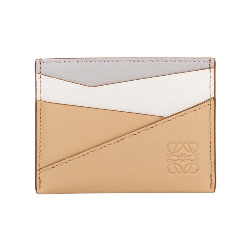 羅意威 LOEWE Puzzle 卡夾 C510Q77X06 杏白灰卡夾 原廠盒子/防塵袋