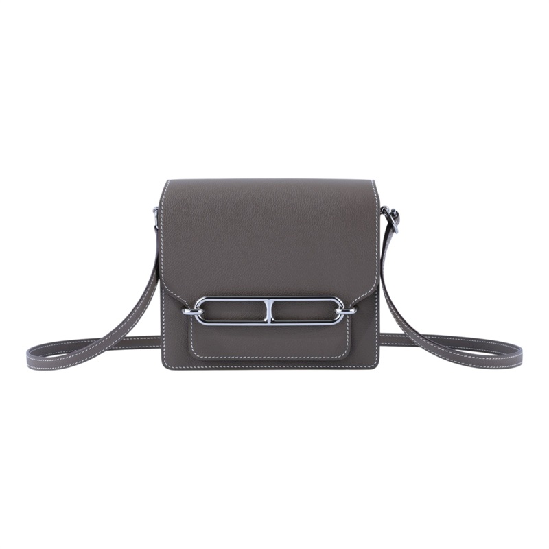 愛馬仕 Hermes Roulis 豬鼻子 斜背包 18 Mini 大象灰 銀色五金 H070510CK18 W AP929 AA  原廠盒子/防塵袋/購買證明