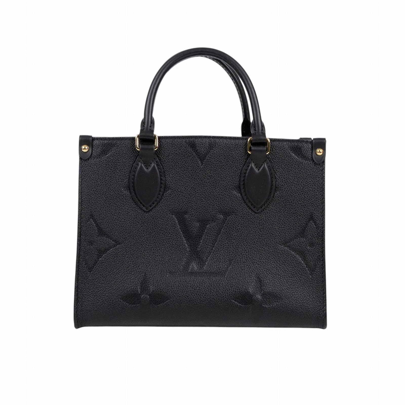路易威登 LOUIS VUITTON OnTheGo PM 手提 肩背包 黑色 M45653 晶片款 黑原花壓紋ON THE GO PM 防塵袋/背帶