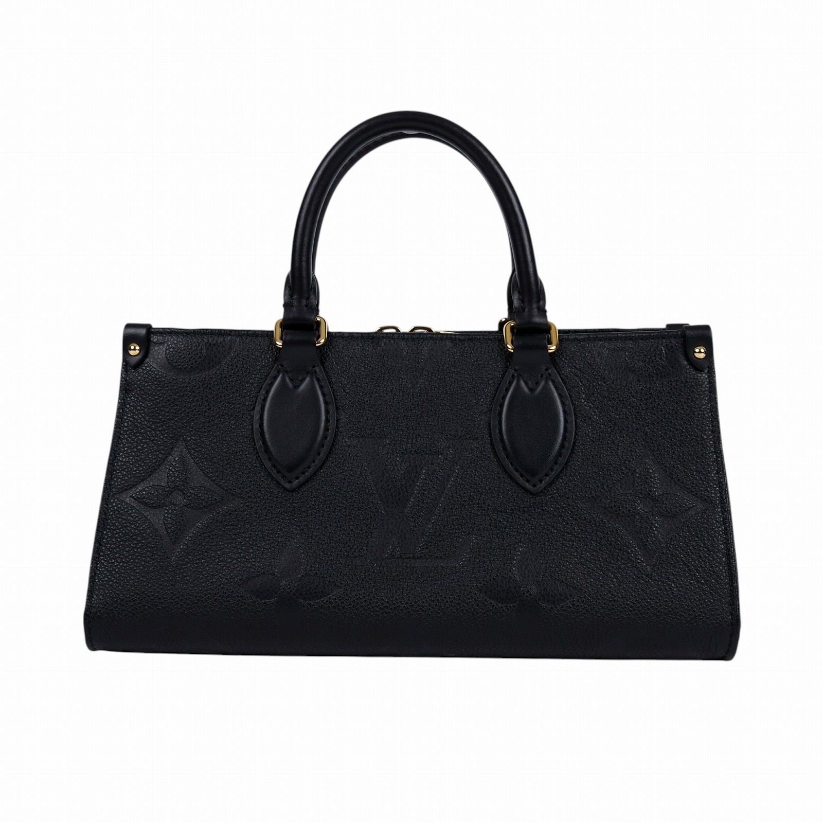 路易威登 LOUIS VUITTON OnTheGo East West 黑色 壓花粒面牛皮 手提 斜背包 M23640 晶片款  原廠盒子/防塵袋/背帶/鏈帶