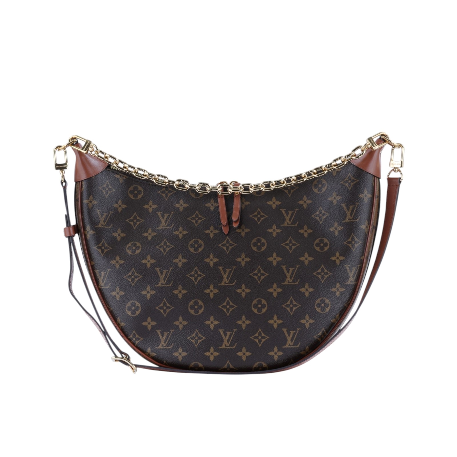 路易威登 LOUIS VUITTON Loop Hobo 經典帆布 半月包 單肩包 M46311 晶片款 原花LOOP HOBO 防塵袋/內袋