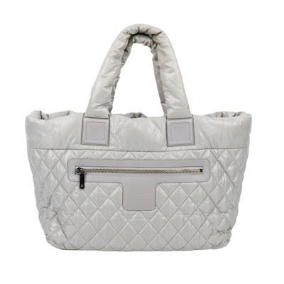 香奈兒 CHANEL Coco cocoon 托特包 A48611 13開 灰色豆腐包 MM 原廠盒子/防塵袋