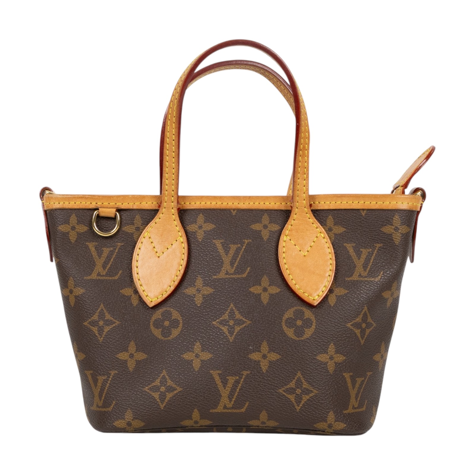 路易威登 LOUIS VUITTON Neverfull BB 手提 斜背包 米色背袋 M46705 晶片款 原花Neverfull BB 背帶/內袋