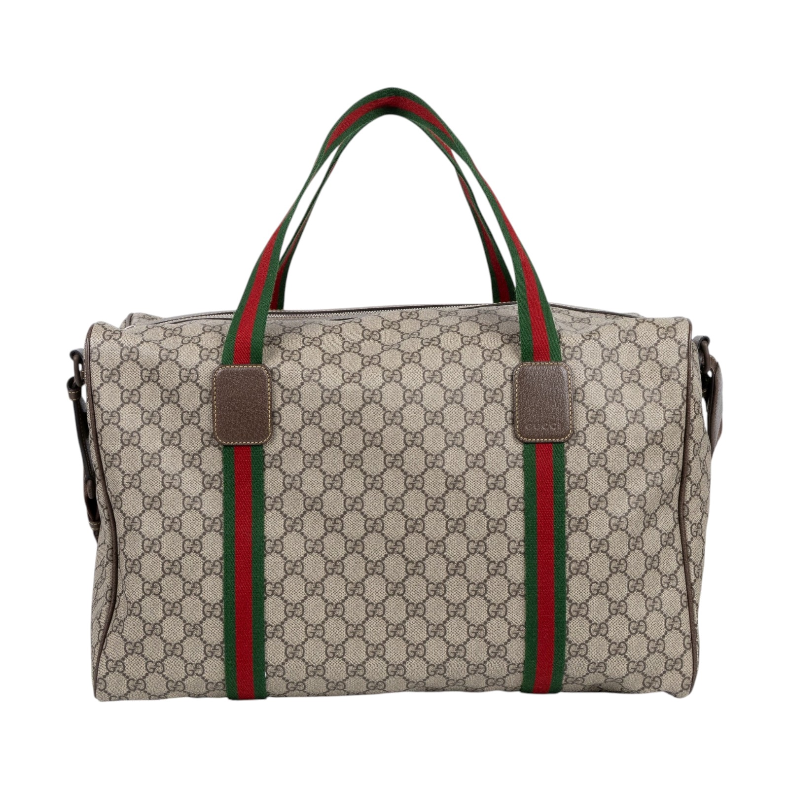 古馳 GUCCI GG Supreme 旅行袋 手提包 肩背包 760152 FACK7 棕原花旅行袋 無附屬品