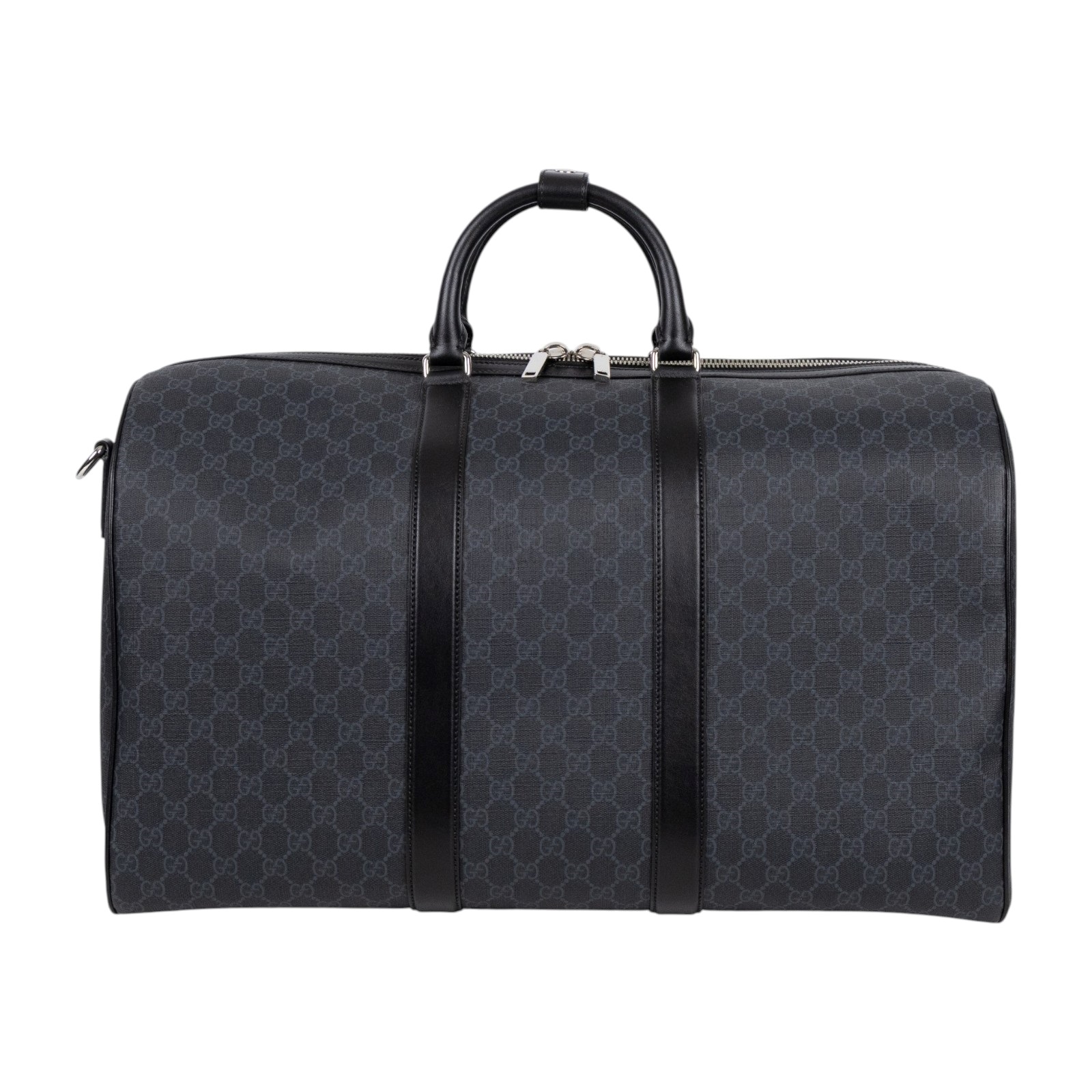 古馳 GUCCI GG Supreme 旅行袋 手提包 肩背包 792075 FADJA 黑原花旅行袋 無附屬品