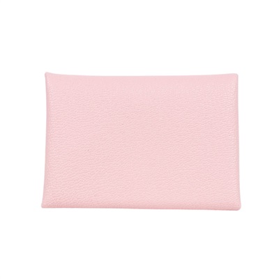 愛馬仕 Hermes Calvi Duo 卡包 CALD W UY 011TM W刻櫻花粉CALVI DUO 原廠盒子