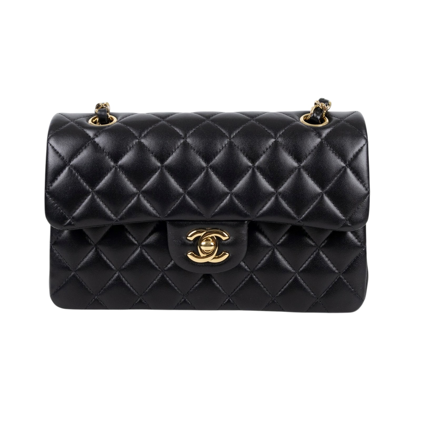 香奈兒 CHANEL CF 經典 小型 口蓋包 A01113 Y01295 晶片款 黑羊COCO23 原廠盒子/防塵袋/購買證明/證書