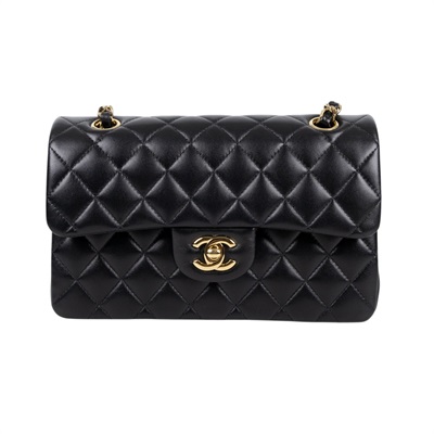 香奈兒 CHANEL CF 經典 小型 口蓋包 A01113 Y01295 晶片款 黑羊COCO23 原廠盒子/防塵袋/購買證明/證書