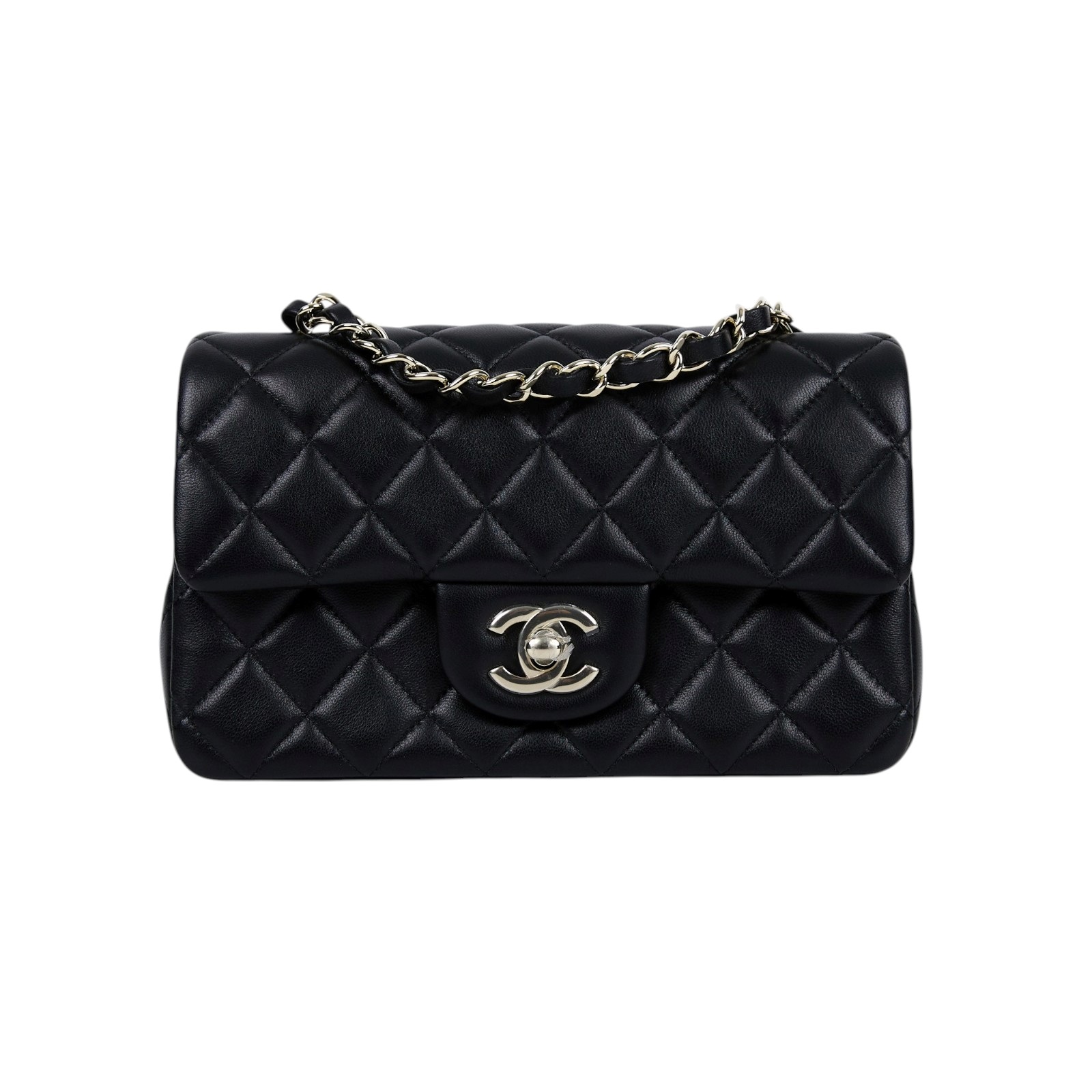 香奈兒 CHANEL CF 迷你 口蓋包 A69900 Y04059 晶片款 黑銀羊COCO20 防塵袋/原廠盒子/購買證明