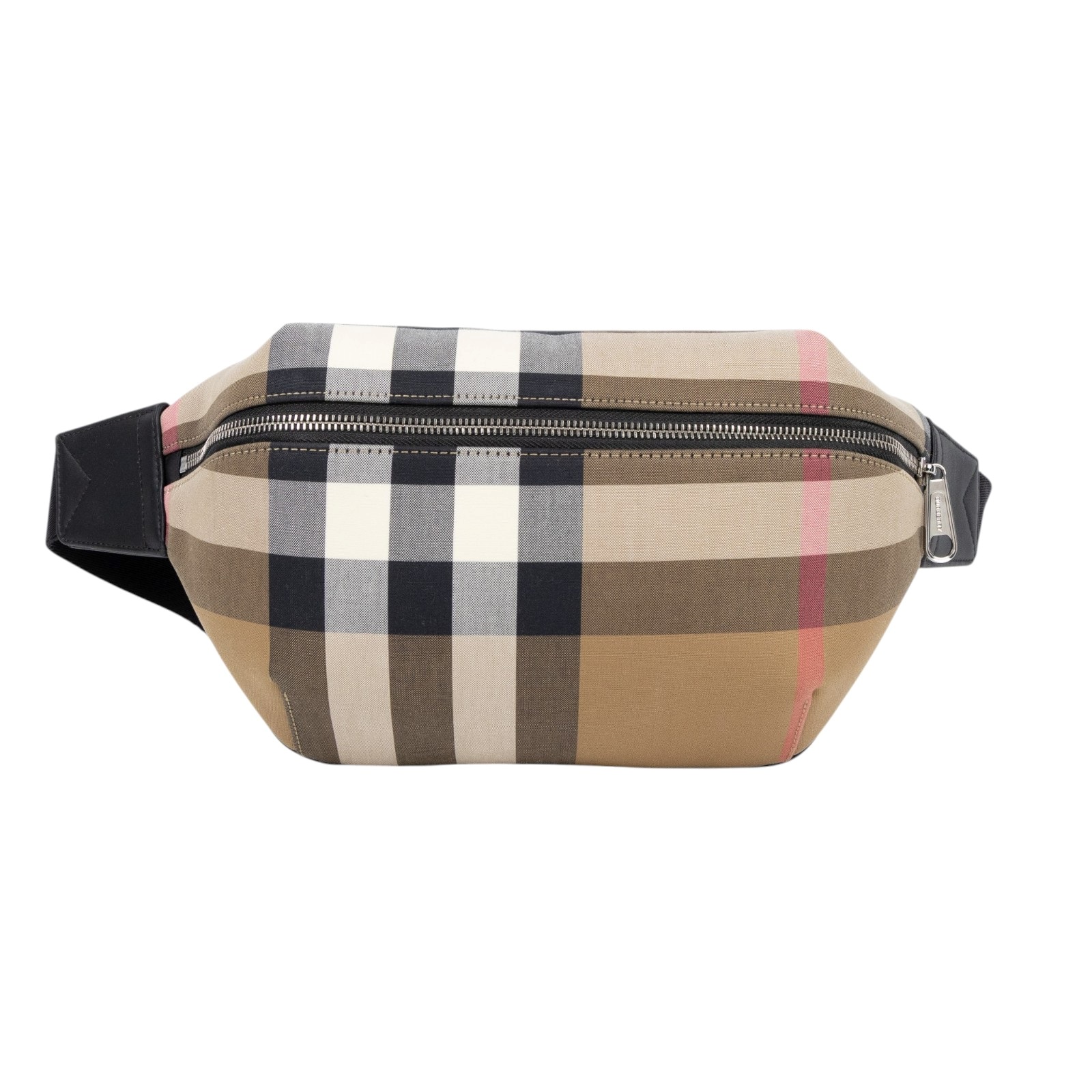 博柏利 BURBERRY 腰包 胸包 斜跨包 80845551 格紋腰包 防塵袋