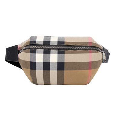 博柏利 BURBERRY 腰包 胸包 斜跨包 80845551 格紋腰包 防塵袋
