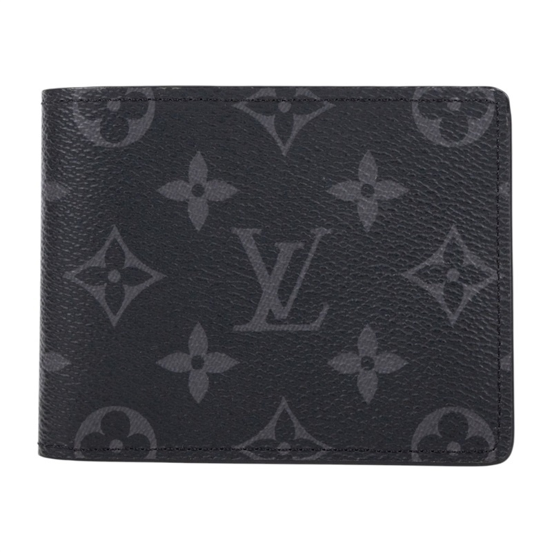 路易威登 LOUIS VUITTON Slender 錢包 Eclipse帆布 錢包 短夾 M62294 黑原花SLENDER短夾 原廠盒子/防塵袋