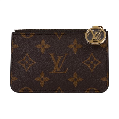 路易威登 LOUIS VUITTON Romy 名片夾 經典帆布 棕色 M81880 晶片款 原花Romy 名片夾 原廠盒子/防塵袋/購買證明
