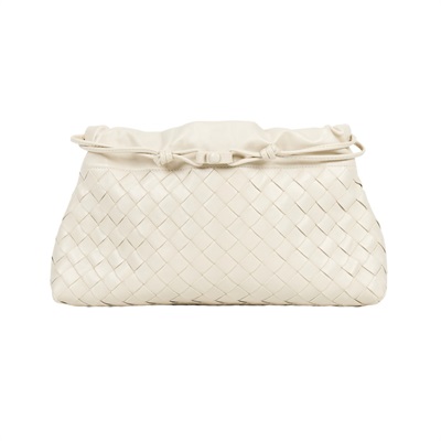 寶緹嘉 BOTTEGA VENETA Dustbag Notte 肩背包 839394V3IV0 米白Dustbag Notte 背帶