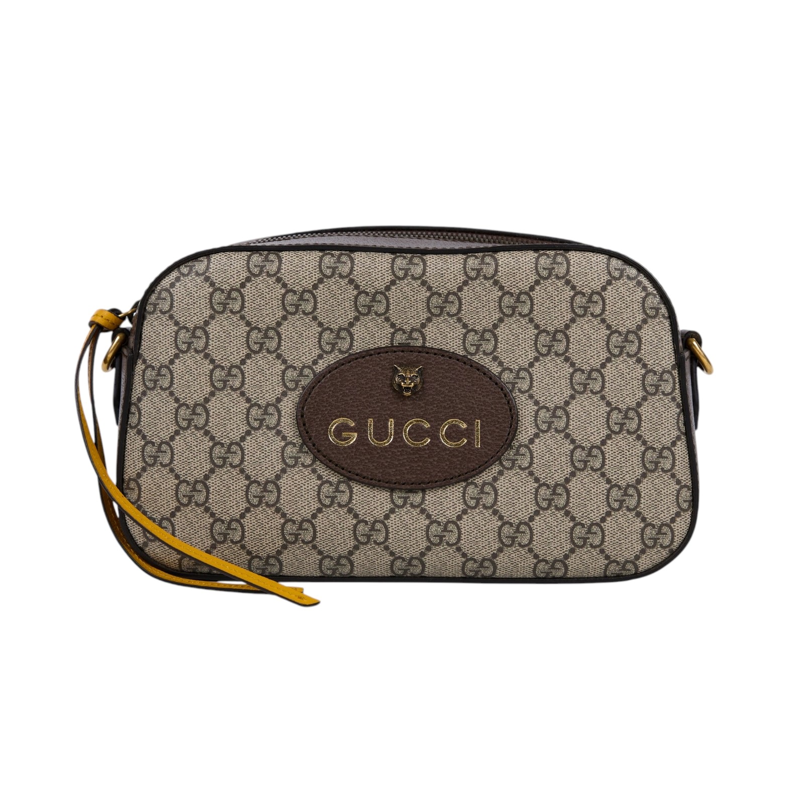 古馳 GUCCI GG 郵差袋 小型 476466 K9GVT 原花虎頭相機包 原廠盒子/防塵袋/購買證明