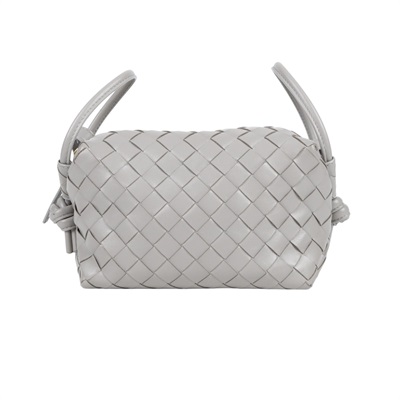 寶緹嘉 BOTTEGA VENETA Loop Top 編織 手提包 肩背包 796615V2HL1 灰TOP HANDLE LOOP 防塵袋