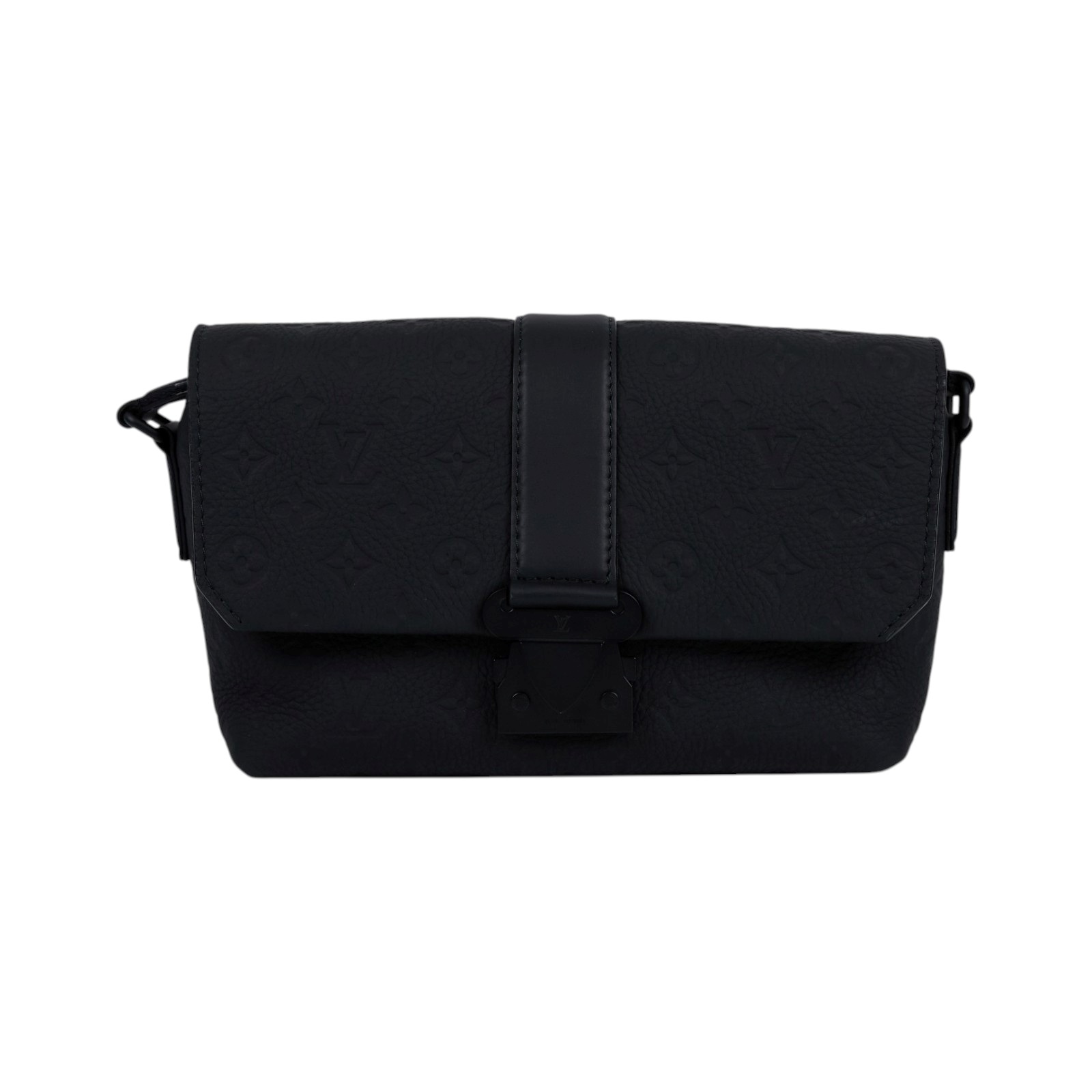 路易威登 LOUIS VUITTON S-Cape 郵差包 斜背包 肩背包 M23741 晶片款 黑原花壓紋S-Cape 防塵袋