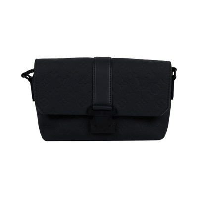 路易威登 LOUIS VUITTON S-Cape 郵差包 斜背包 肩背包 M23741 晶片款 黑原花壓紋S-Cape 防塵袋
