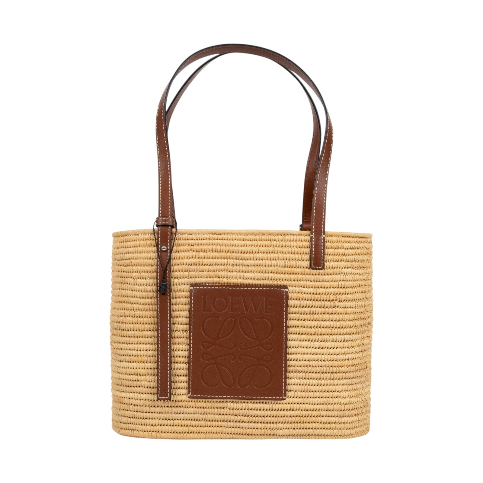 羅意威 LOEWE Square Basket 手袋 小型 A223099X02 草編Square Basket SMALL 防塵袋