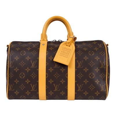 路易威登 LOUIS VUITTON Keepall Bandoulière 35 手提包 肩背包 旅行袋 波士頓包 M13201 晶片款  行李吊牌/背帶