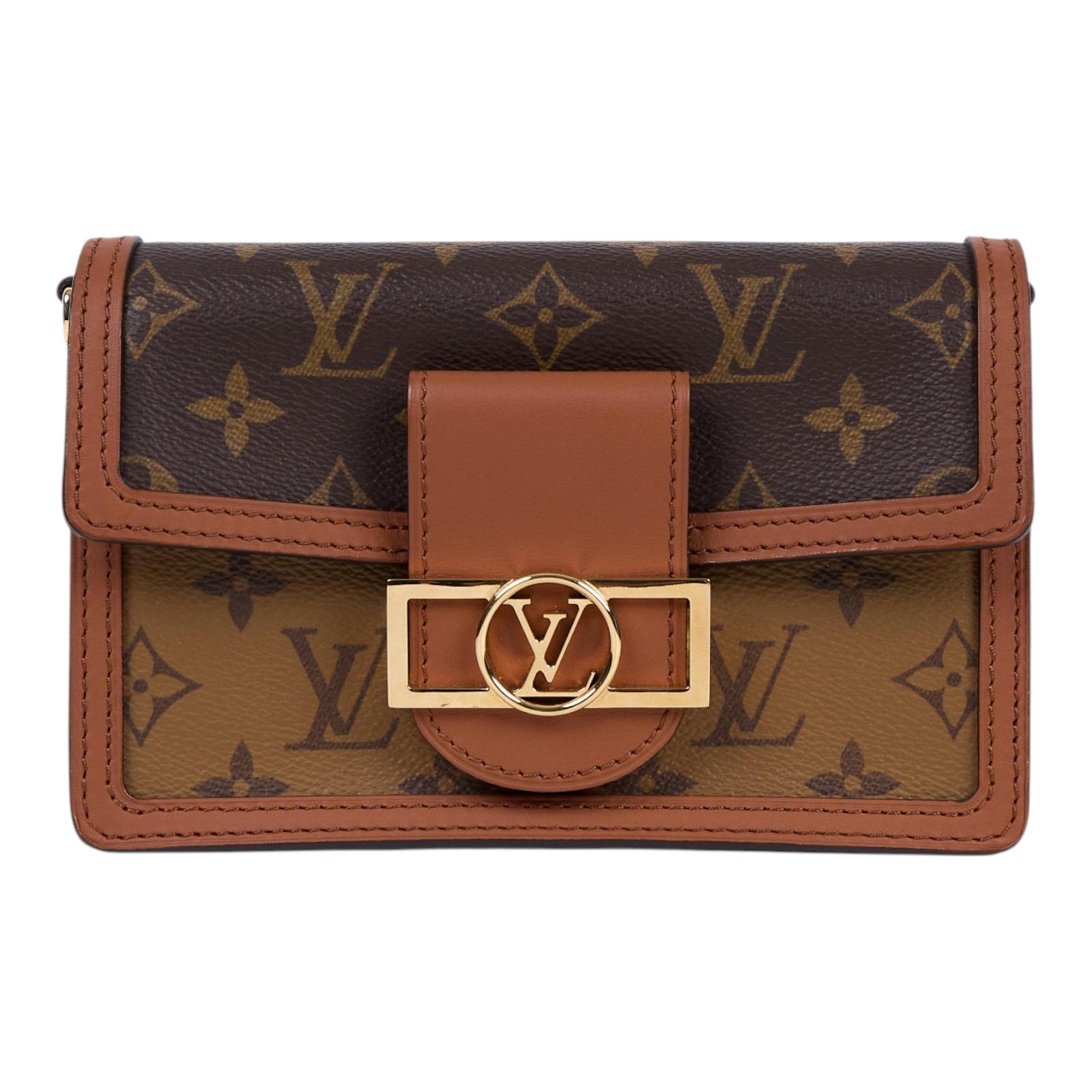 路易威登 LOUIS VUITTON Dauphine 鏈帶錢包 M68746 晶片款 原花DAUPHINE WOC 原廠盒子/防塵袋/背帶