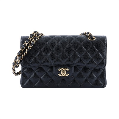 香奈兒 CHANEL CF 經典 11.12 口蓋包 A01112 晶片款 黑金荔枝COCO23 防塵袋