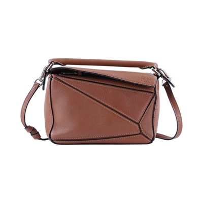 羅意威 LOEWE Small Puzzle bag 斜背包 A510S21X67 焦糖MINI PUZZLE 防塵袋