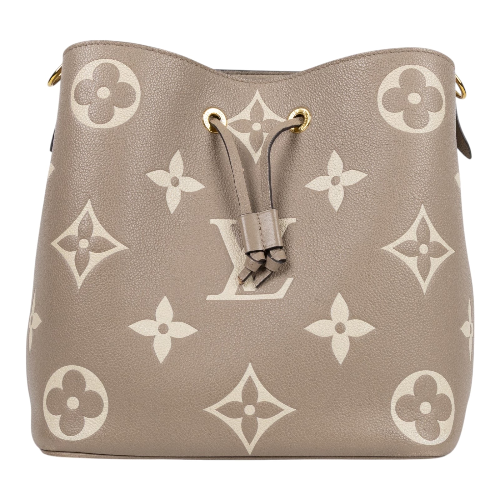 路易威登 LOUIS VUITTON NéoNoé MM 皮革 肩背 水桶包 斑鳩灰色/奶油色 M45555 斑鳩灰NEONOE MM 防塵袋/內袋/背帶2
