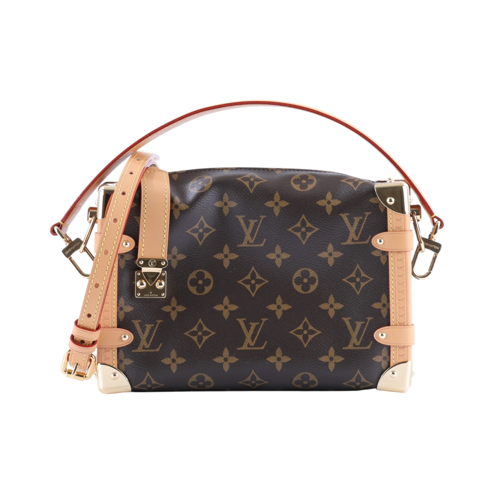 路易威登 LOUIS VUITTON Side Trunk MM 老花 手提 肩背 箱包 M46358 晶片款  防塵袋/背帶X2(消磁)