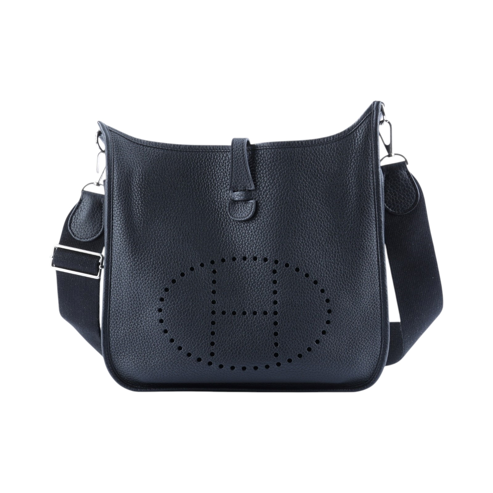 愛馬仕 Hermes Evelyne Bag 伊芙琳包 29 馬蹄型 EV29 口O刻 EVELYNE PM 黑 防塵袋/背帶