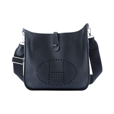 愛馬仕 Hermes Evelyne Bag 伊芙琳包 29 馬蹄型 EV29 口O刻 EVELYNE PM 黑 防塵袋/背帶