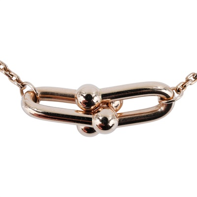 蒂芙尼 TIFFANY＆CO. HardWear 雙鏈結扣環項鍊 小型款 75060726  原廠盒子/防塵袋/購買證明