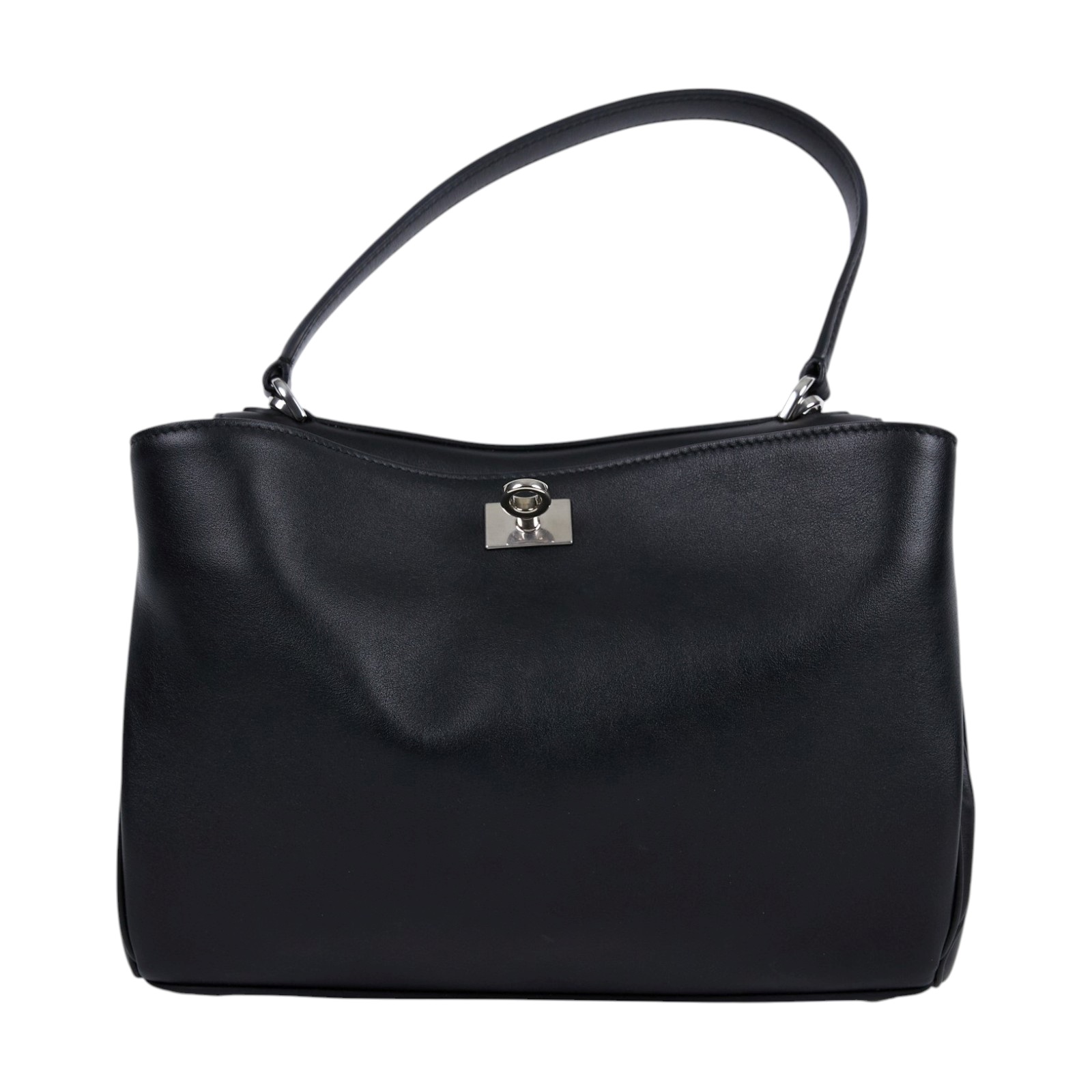 巴黎世家 BALENCIAGA Rodeo Small 手提包 銀色五金 7897792AA4U 黑銀RODEO SMALL 原廠盒子/防塵袋/背帶/購買證明