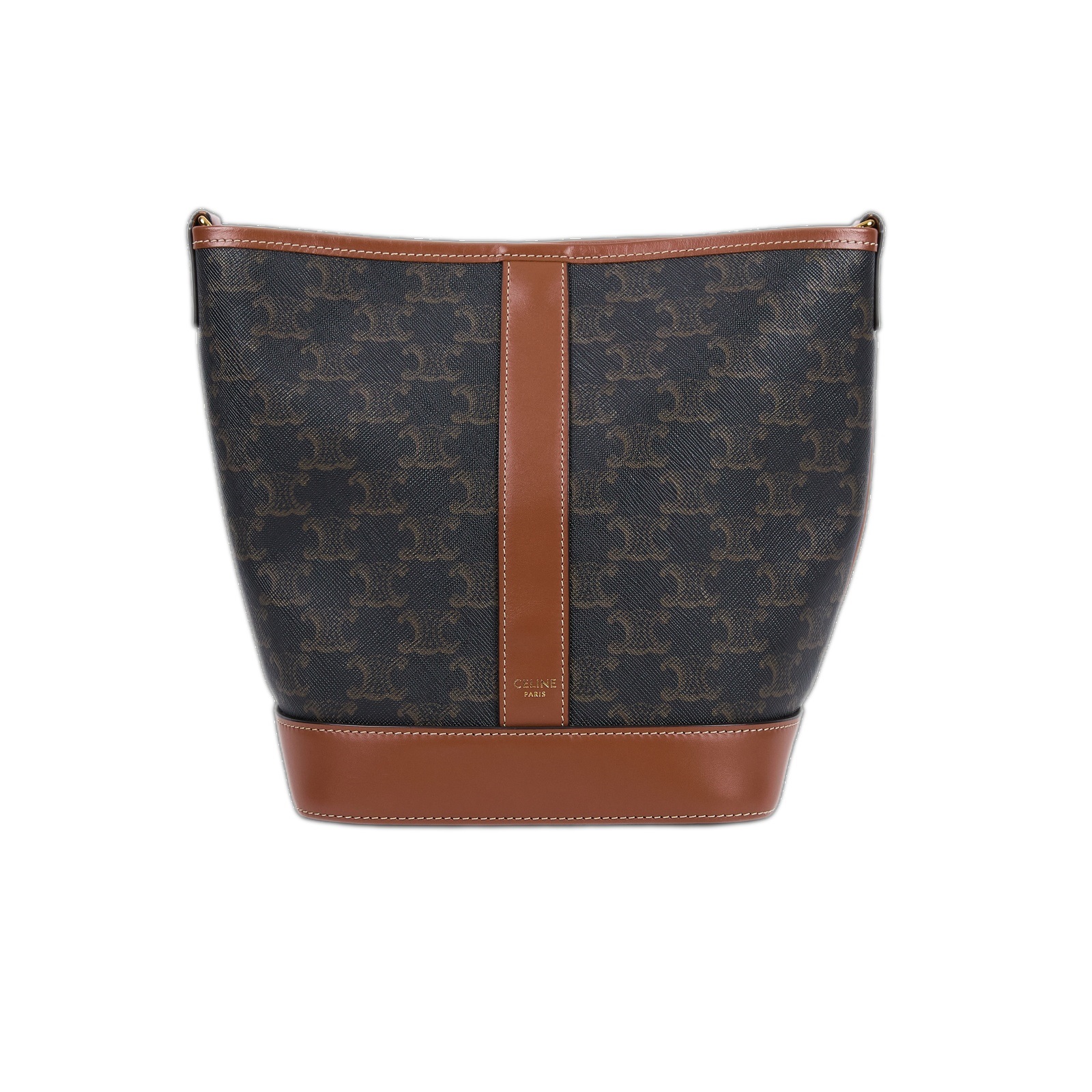 思琳 CELINE Triomphe帆布 小型 Bucket 肩背 水桶包 191442CAS 凱旋門SMALL BUCKET斜背包 防塵袋/購買證明