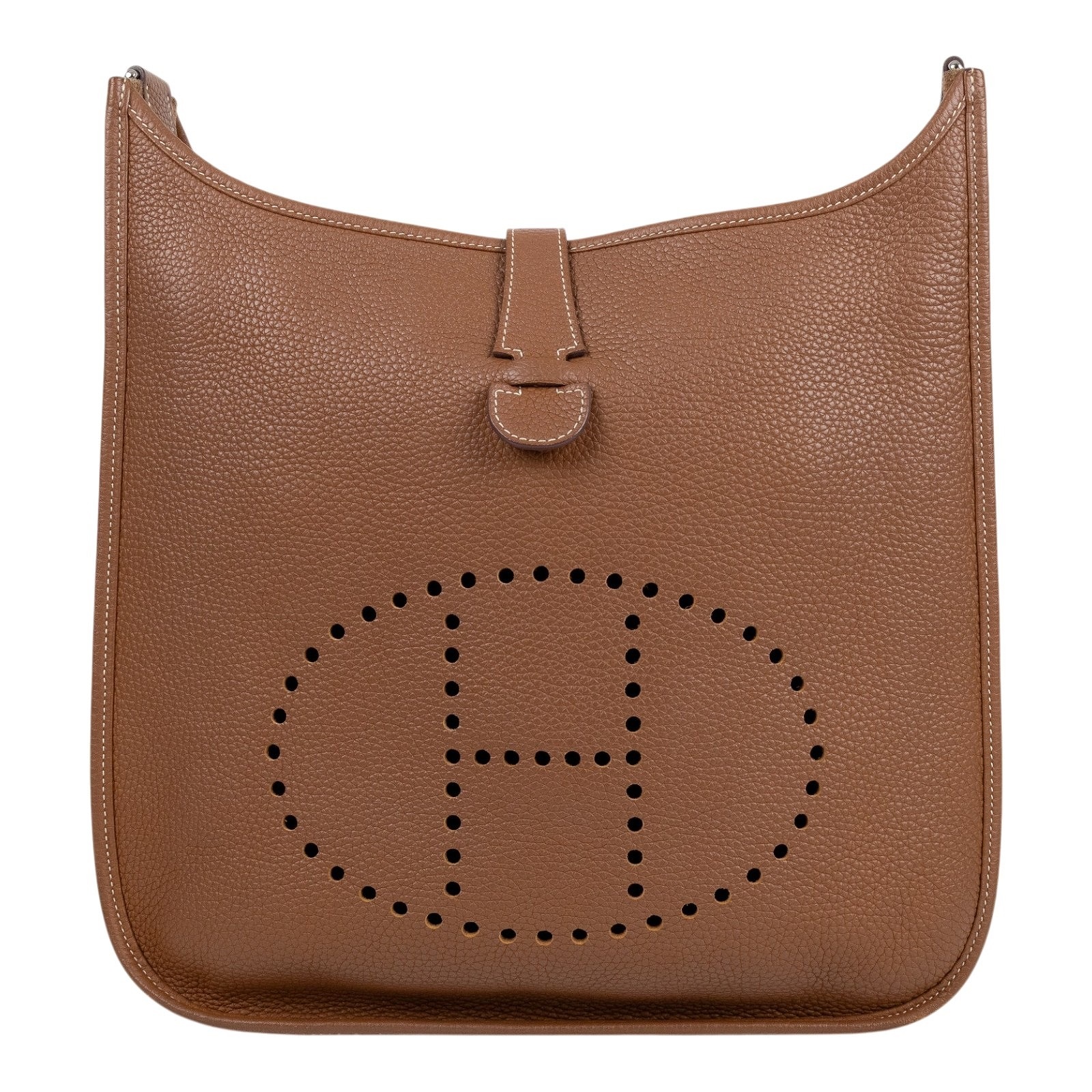 愛馬仕 Hermes Evelyne Bag 伊芙琳包 33 EV33 X BS 003 ZB X刻金棕EVELYNE33 背帶