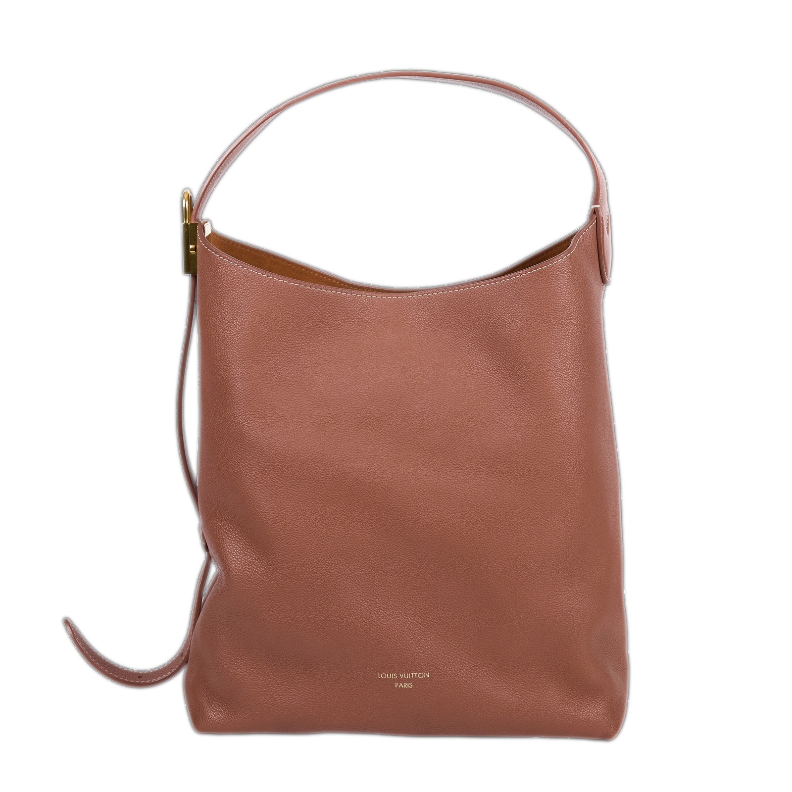 路易威登 LOUIS VUITTON Low Key Hobo MM 肩背包 斜背包 M24974 晶片款 棕Low Key Hobo MM 內袋