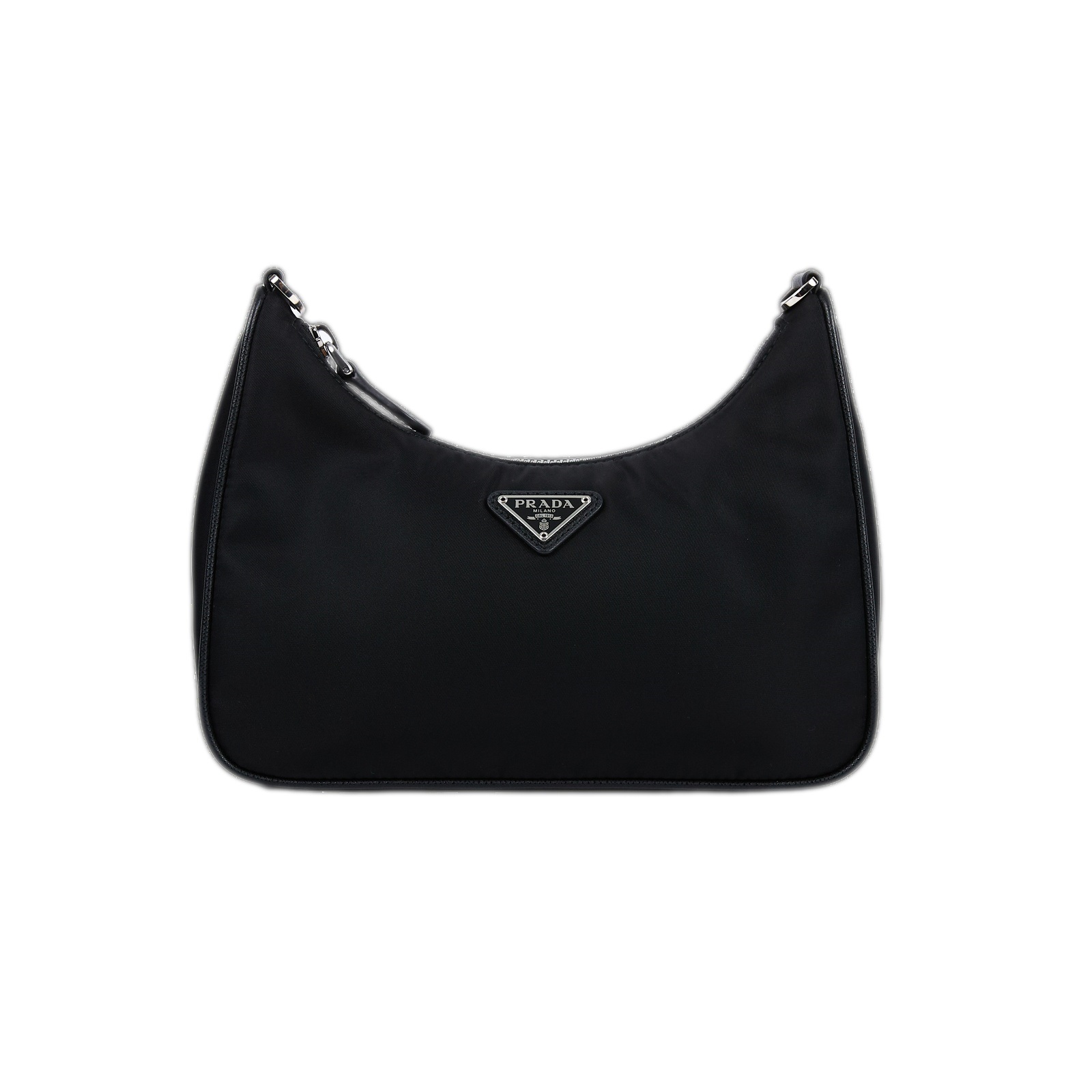 普拉達 PRADA Re-Edition 2005 Re-Nylon 手袋 1BH204_R064 黑銀NYLON三合一 HOBO 背帶2/防塵袋/內袋/吊牌