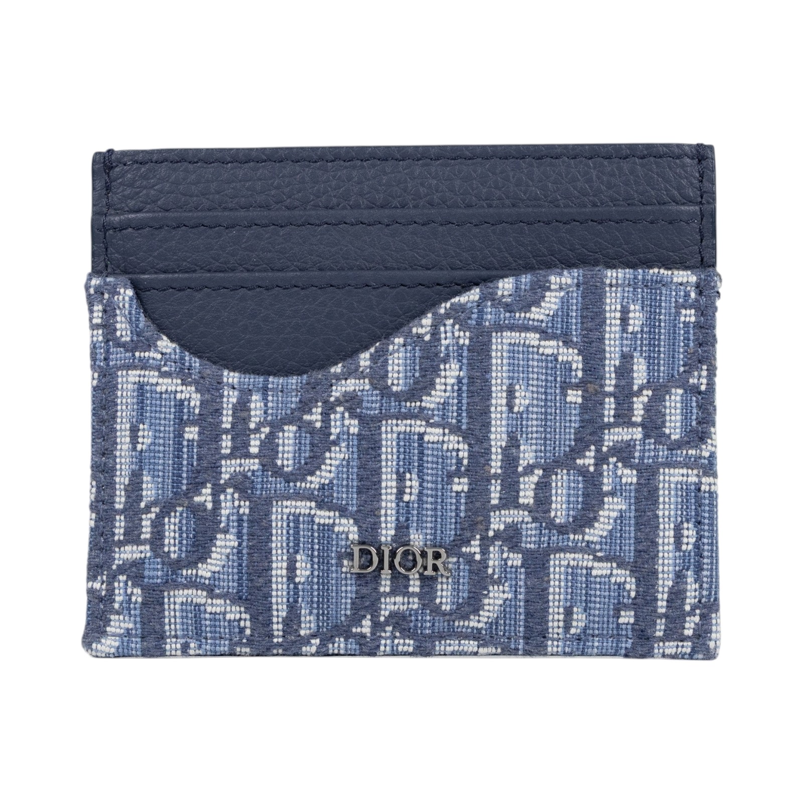 迪奧 CHRISTIAN DIOR Saddle 卡片夾 卡夾 2ADCH164YKS 淺藍Saddle 卡夾 原廠盒子/防塵袋/購買證明
