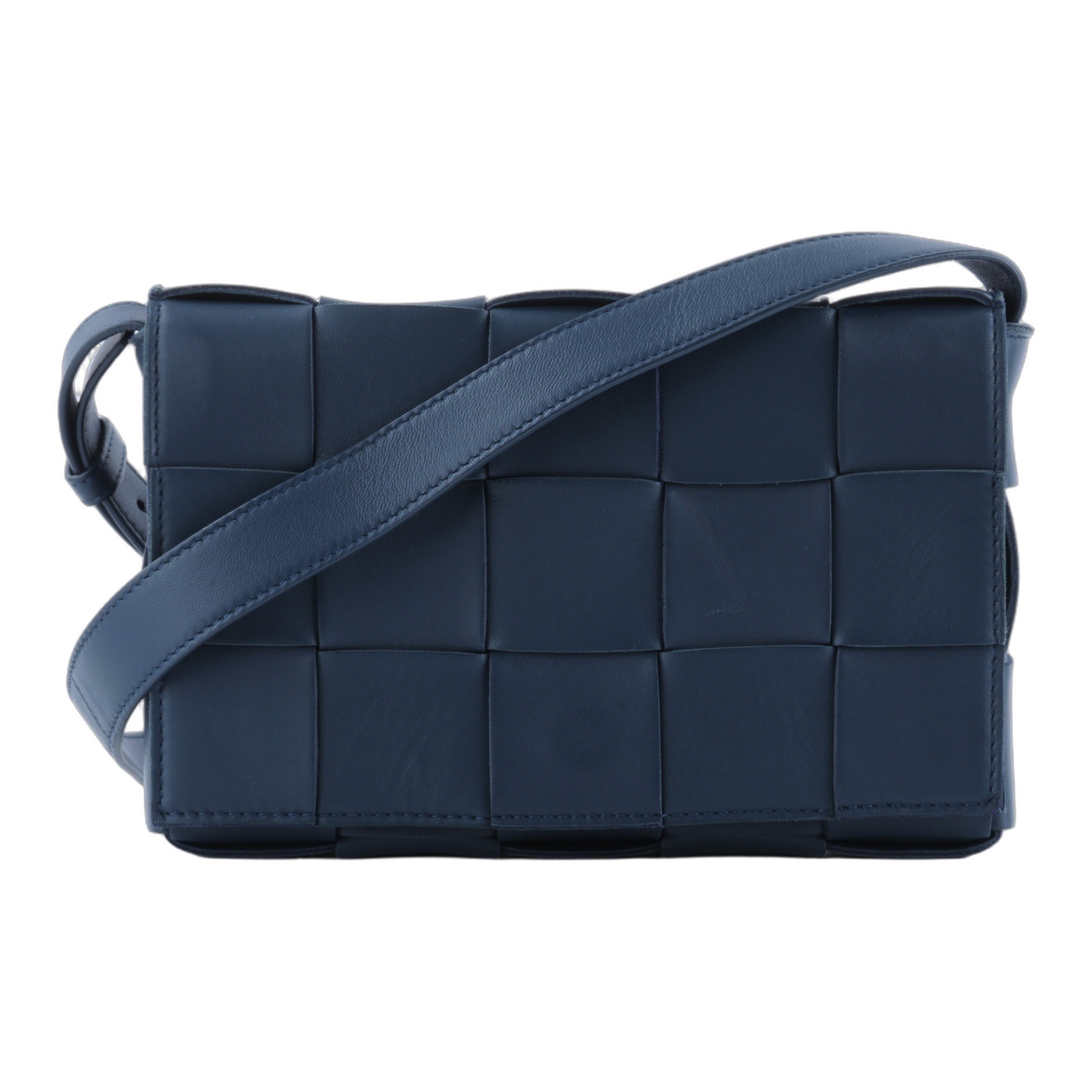 寶緹嘉 BOTTEGA VENETA Cassette 斜挎包 578004VMAY1 深藍Cassette 3X5 防塵袋