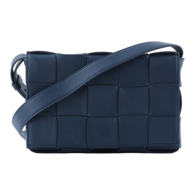 寶緹嘉 BOTTEGA VENETA Cassette 斜挎包 578004VMAY1 深藍Cassette 3X5 防塵袋
