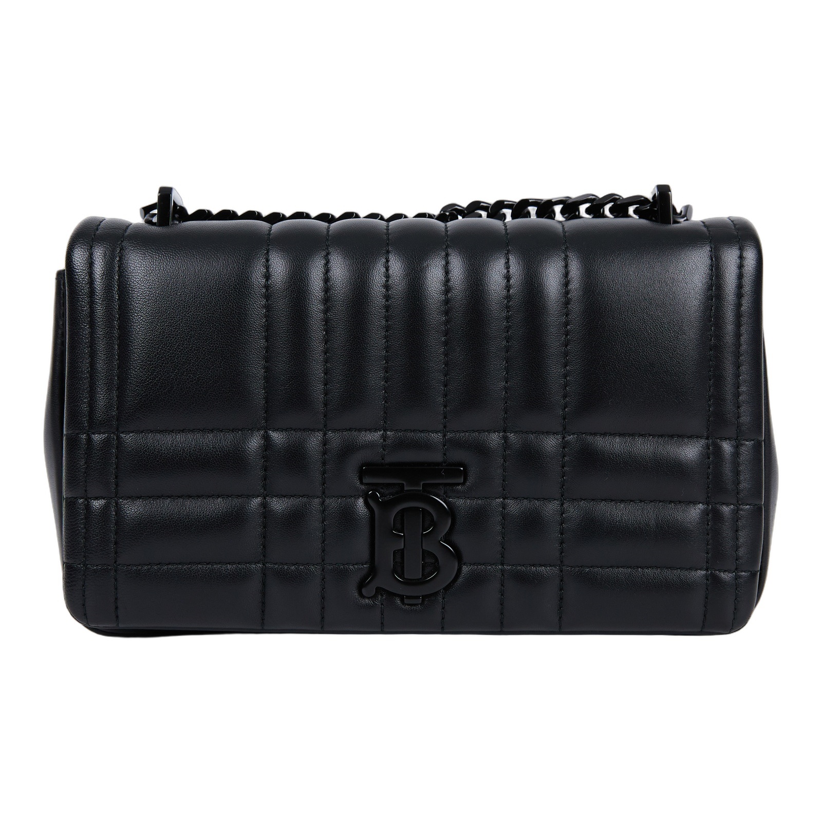 博柏利 BURBERRY Small Lola 肩背包 斜背包 8059517 全黑款TB LOGO黑羊皮 LOLA 防塵袋