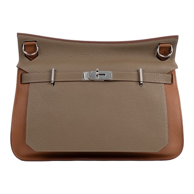 愛馬仕 Hermes Jypsiere 吉普賽包 37 JY37 KAC899 K刻大象灰拚色JYPSIERE37 防塵袋/鎖組/背帶/吊牌