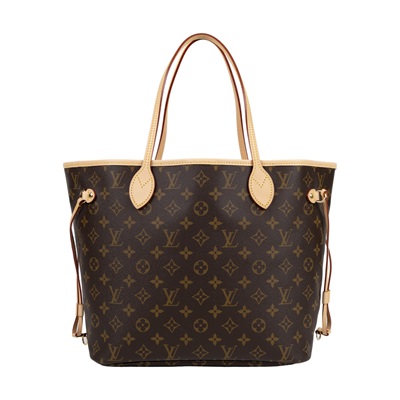路易威登 LOUIS VUITTON Neverfull MM  經典帆布 肩背 購物袋 紅玫米黃雙色內襯 M46975 晶片款  防塵袋/內袋