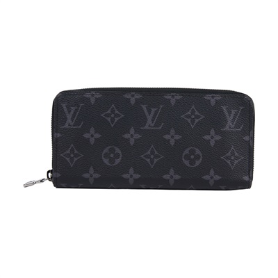 路易威登 LOUIS VUITTON 錢包 拉鍊 長夾 M11611 晶片款 黑原花拉鍊長夾 原廠盒子/防塵袋
