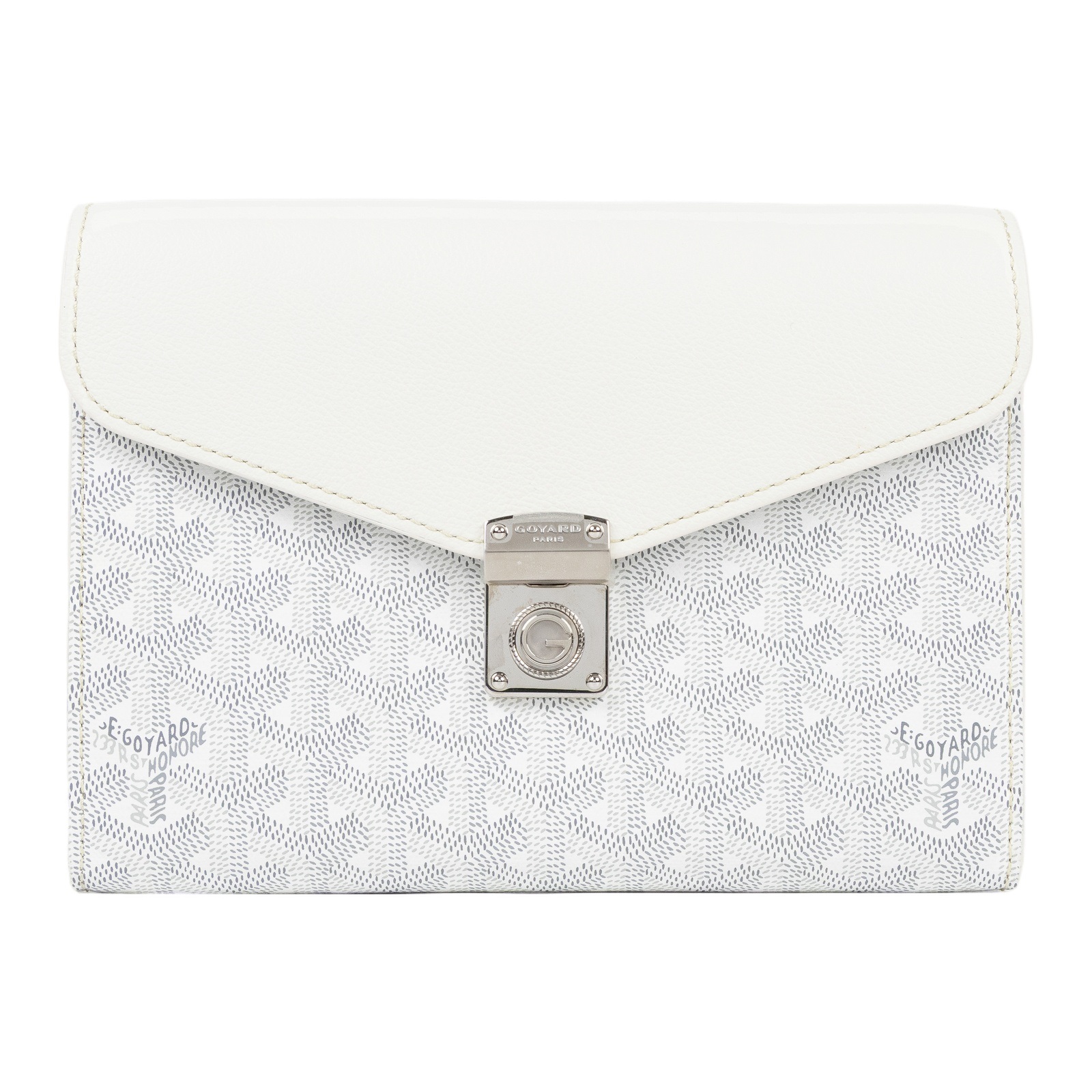 高雅德 GOYARD Chypre Wallet Pouch CHYPRPPMLTY 白Chypre Wallet Pouch 原廠盒子/防塵袋/購買證明/背帶